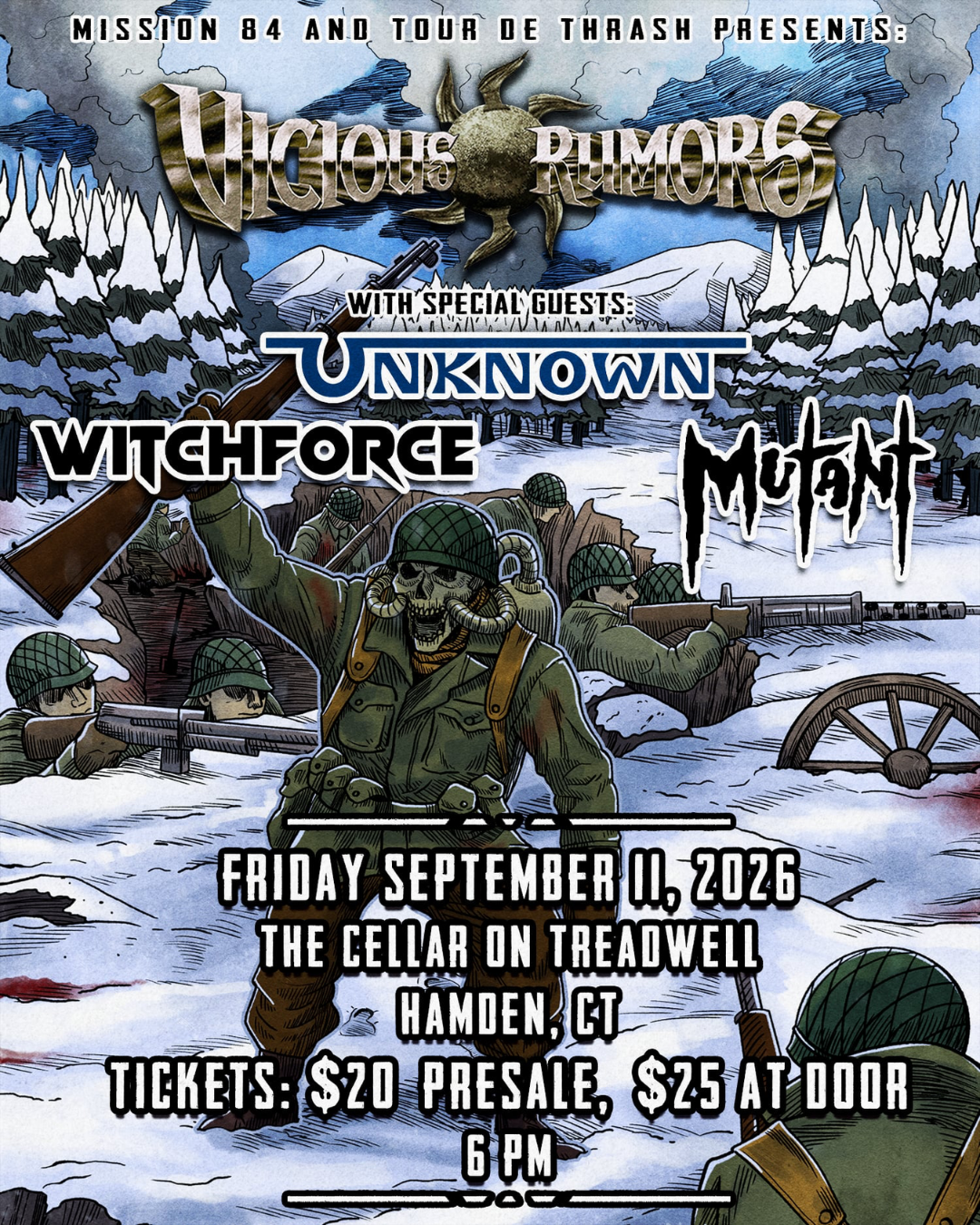 Vicious Rumors, Witchforce, The Unknown, &amp; Mutant
