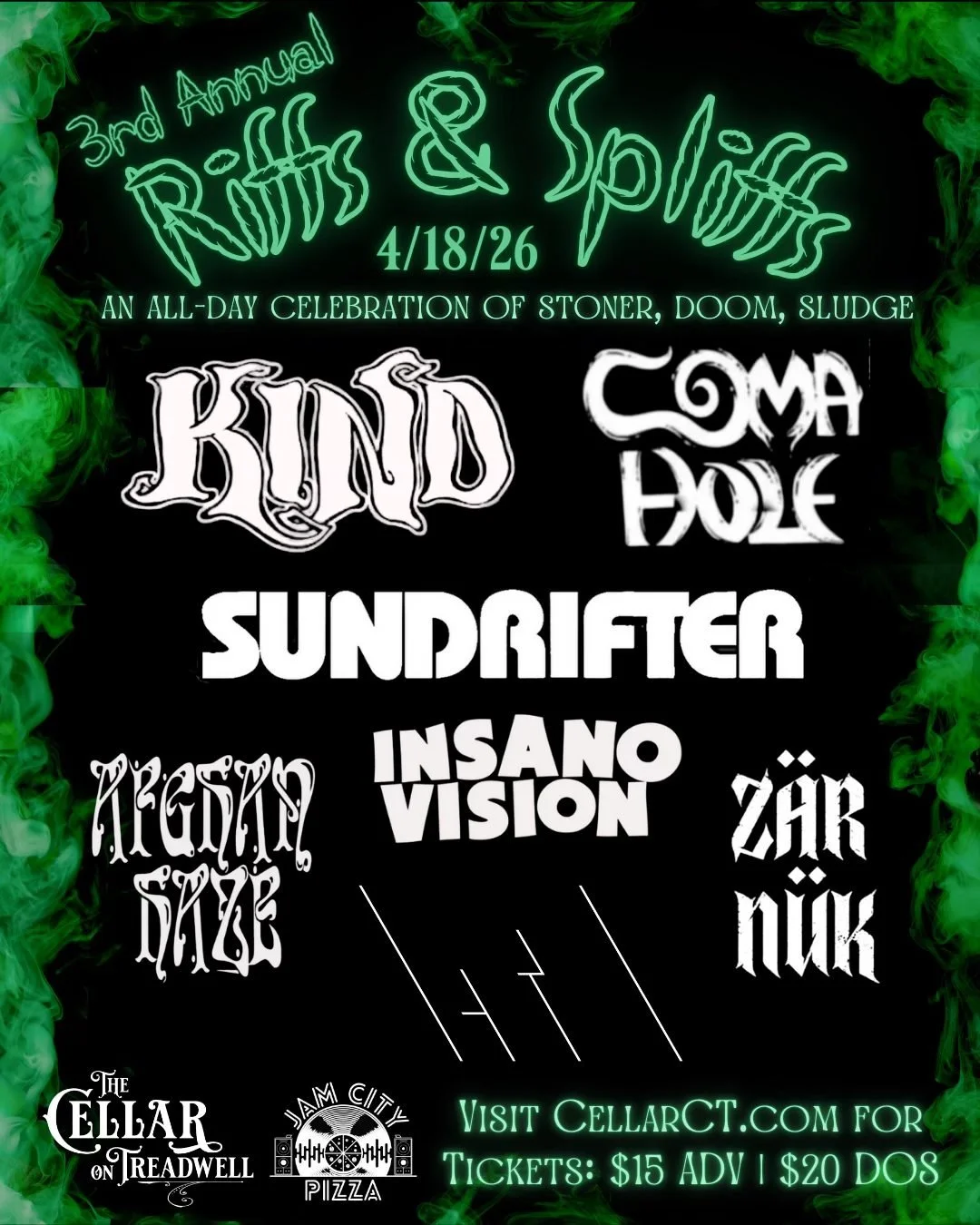 3rd Annual Riffs & Spliffs