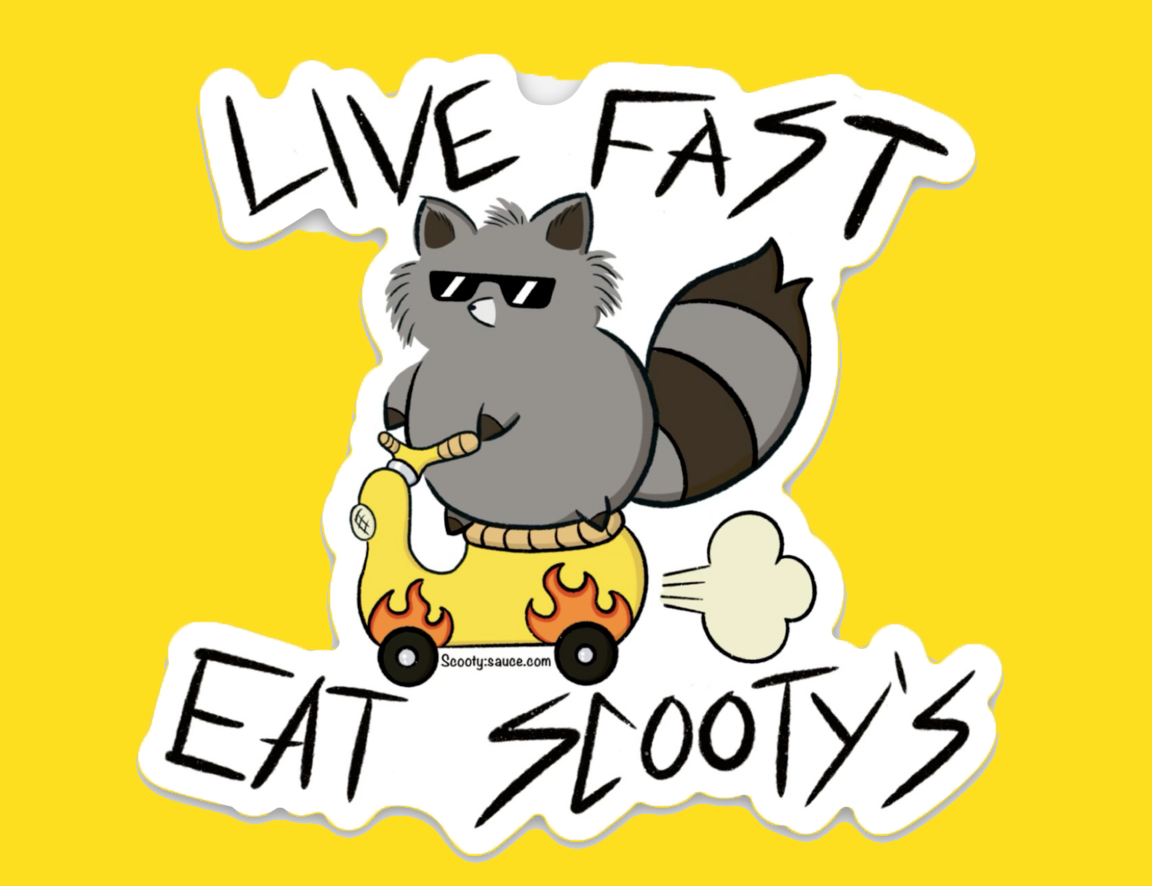 Eat Scooty's Sticker