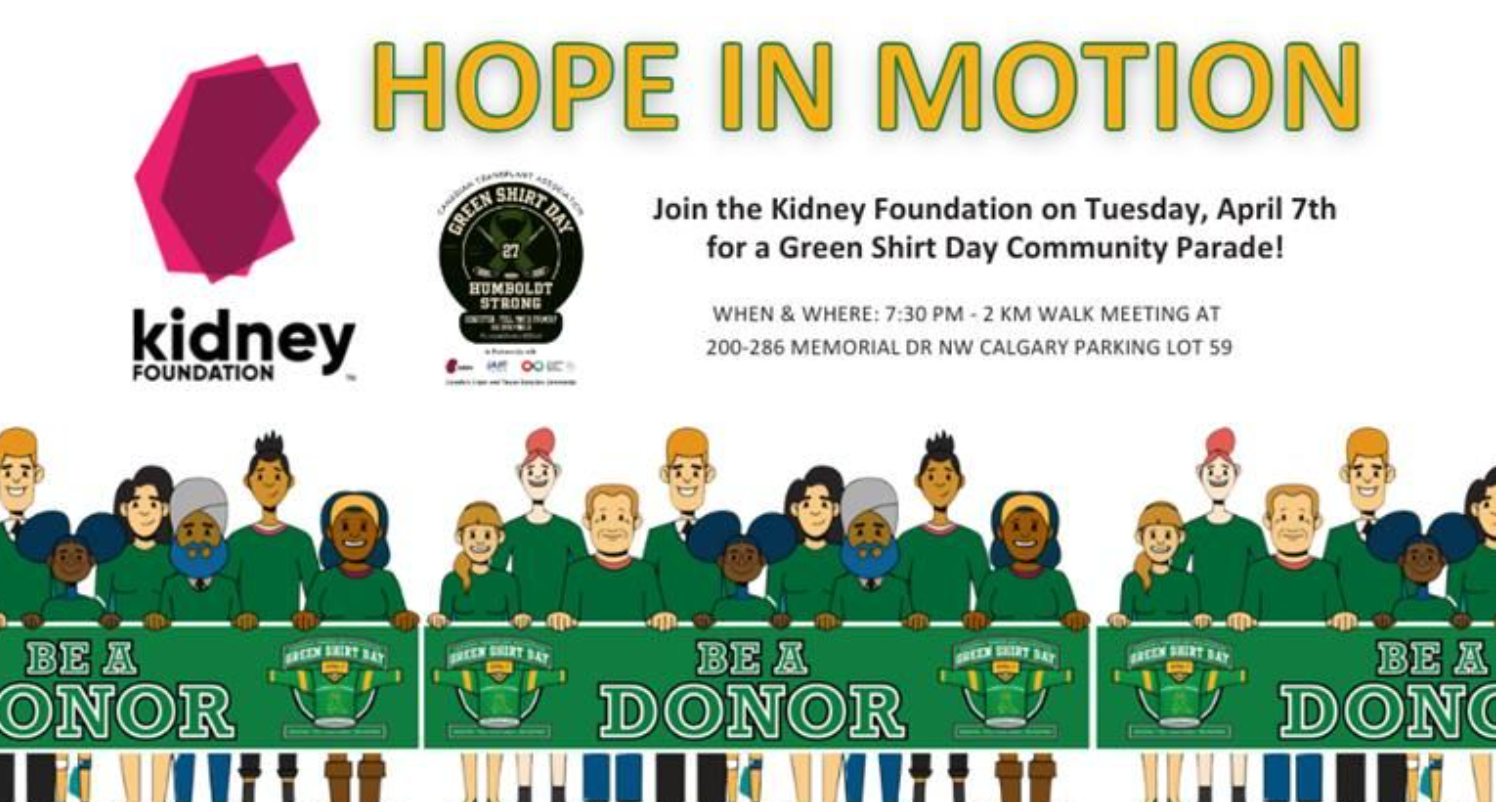 green shirt day event poster