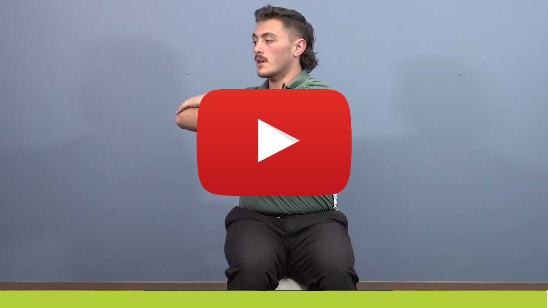 kinesiology professional showing upper body exercises