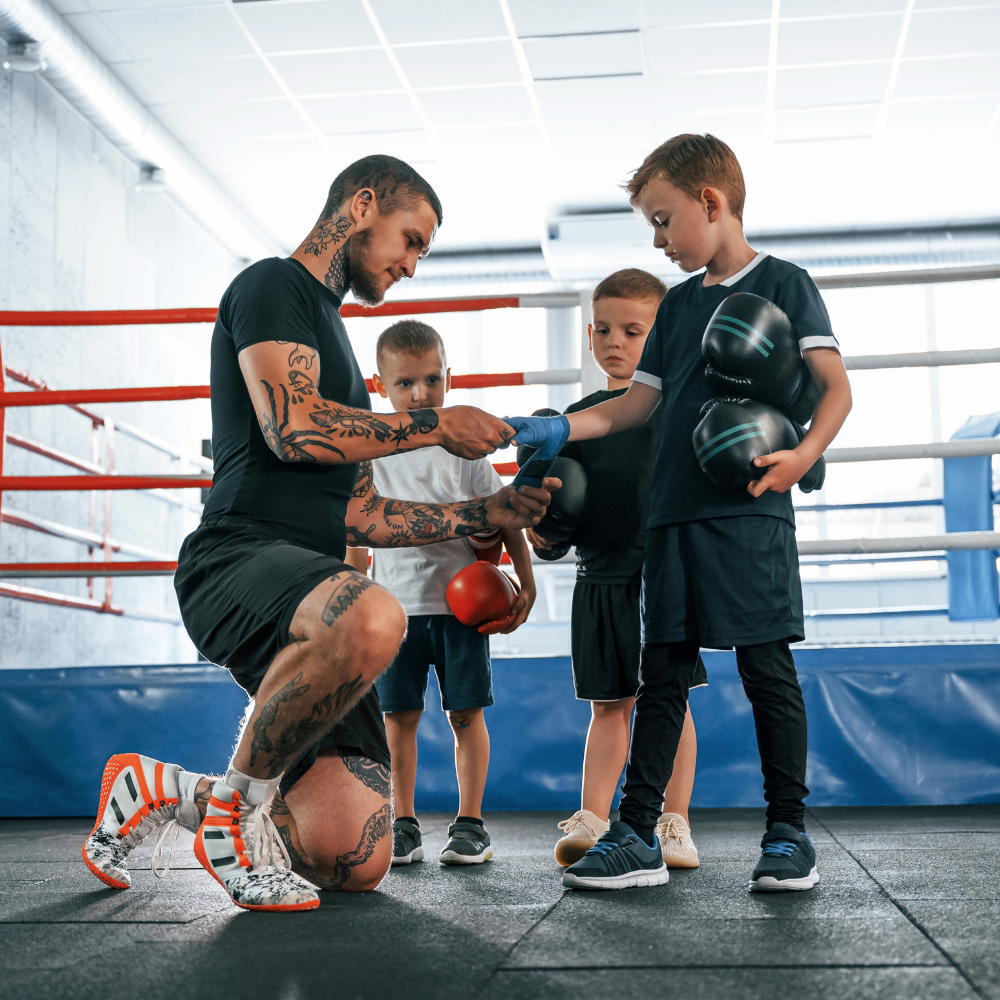 Beginner learning boxing techniques in Sterling, Virginia.png