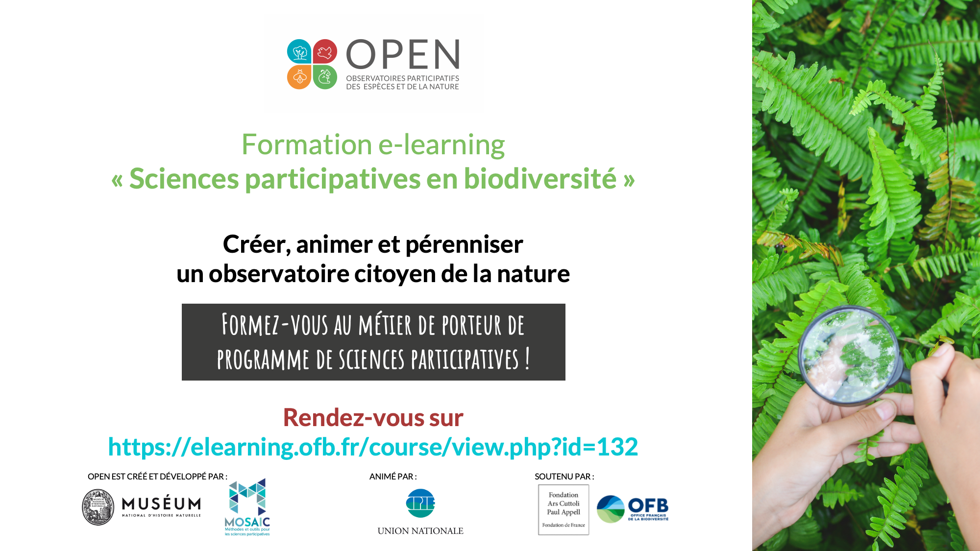 Formation OPEN en ligne