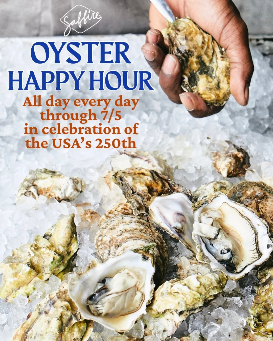 Shuck yeah, it&rsquo;s Independence Day!
To celebrate, we&rsquo;re featuring Oyster Happy Hour all day, every day leading up to our nation&rsquo;s birthday.
Enjoy a half dozen raw or fried for only $7 - They&rsquo;re shuckin&rsquo; delicious.

#ameri