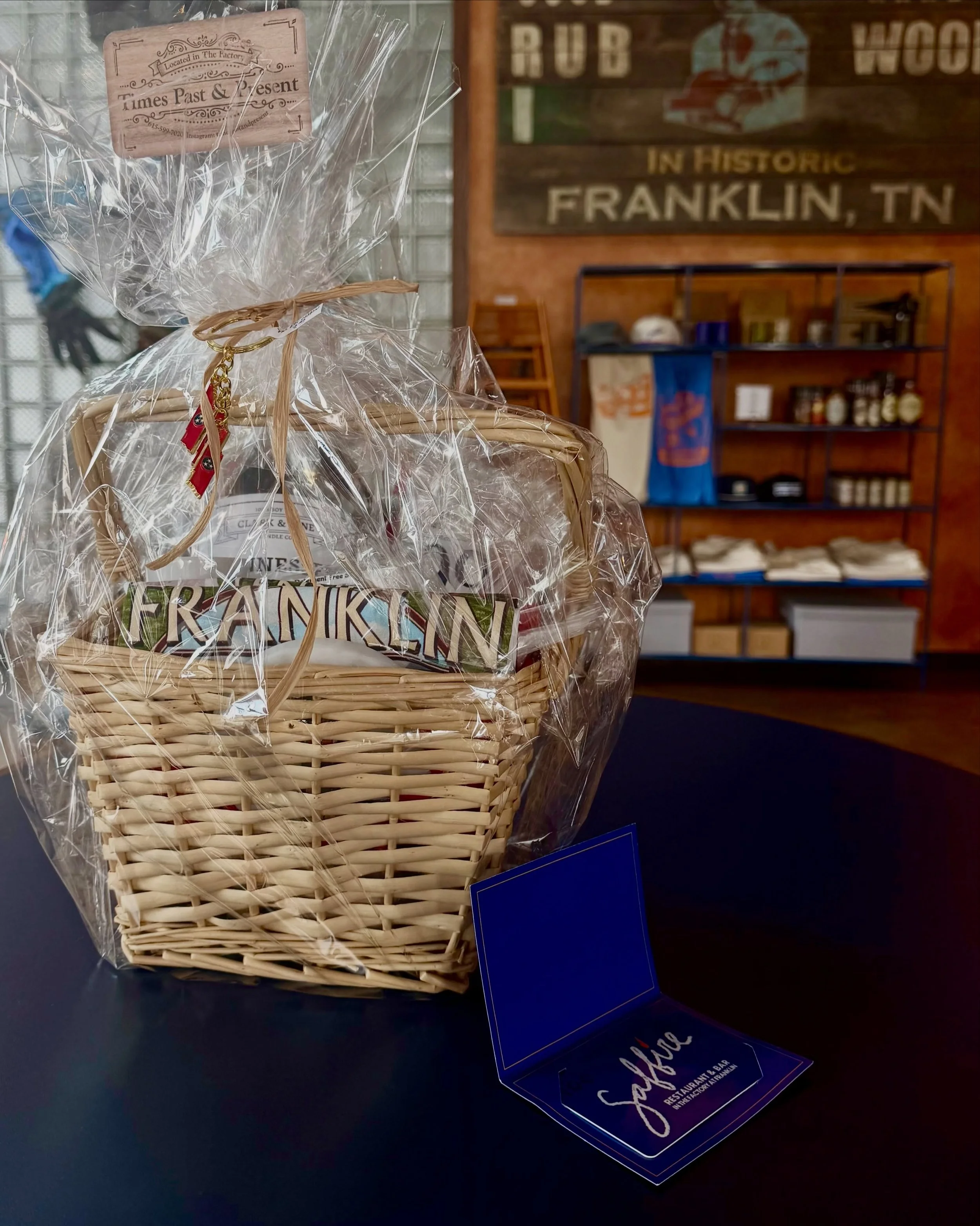GIVEAWAY!!! 

We want to honor &ldquo;Times Past and Present&rdquo; and celebrate the Franklin residents and business owners who have been part of this community for a long time. 

Enter to win:
🎁 Times Past &amp; Present Franklin-Themed Gift Basket