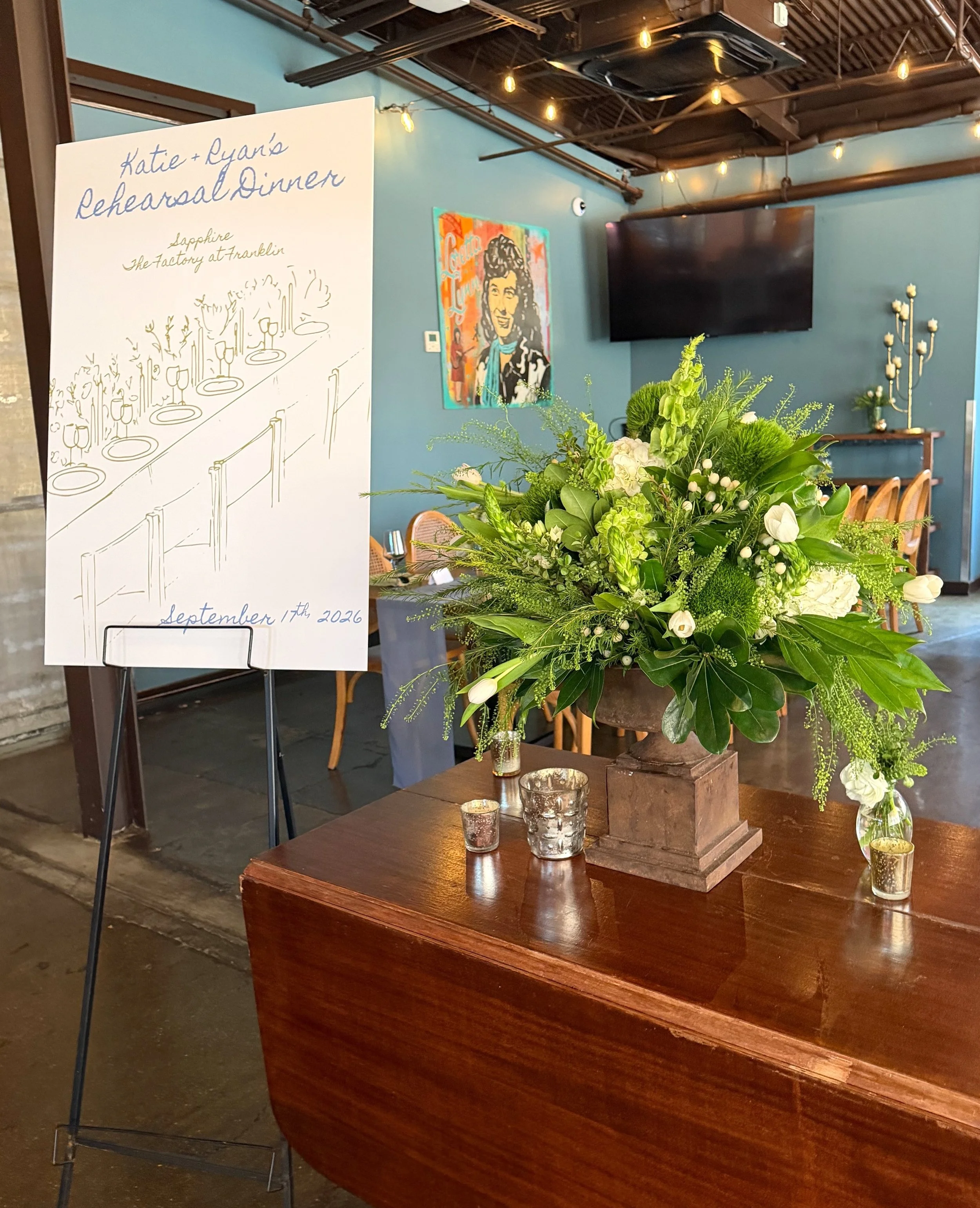 Kate and Brian recently had their rehearsal dinner with us, elevating the historic ambiance of our Blue Room with their gorgeous blue and yellow tablescape. Congratulations to the happy couple!⁠
⁠
Check our website for more information on booking The