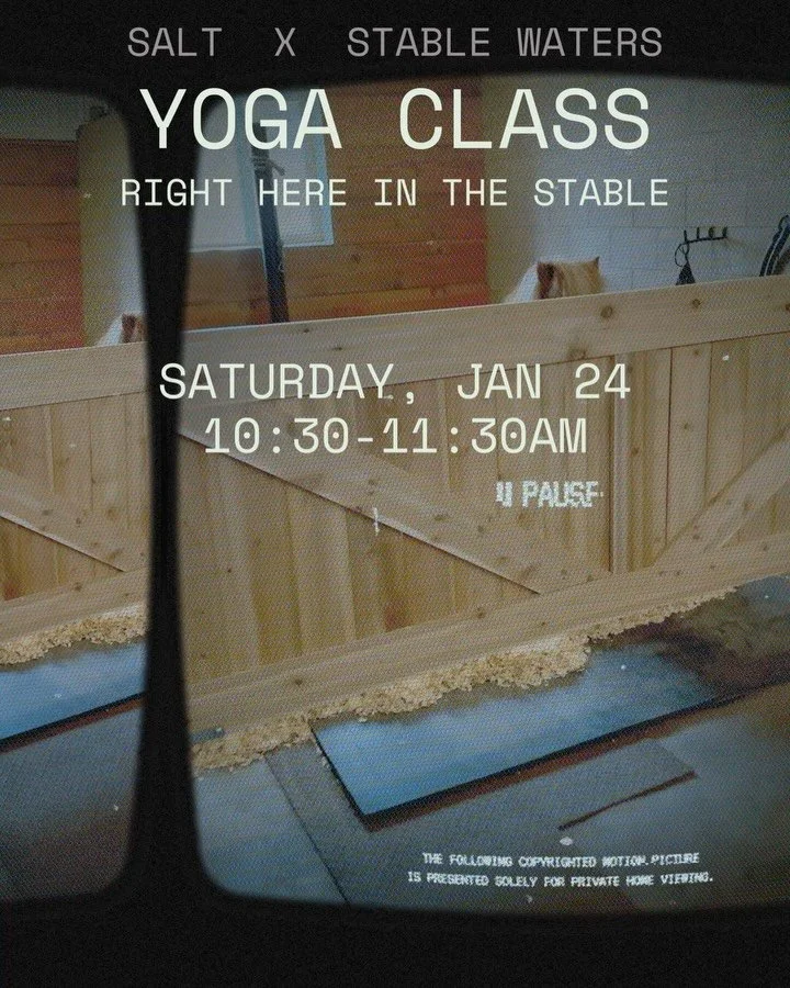 Stretch. Breathe. Try not to get out-zen&rsquo;d by a miniature horse named SugarFoot. 🧘&zwj;♀️🐴

Yoga in the stable is back.
The horses will be in their stalls, modeling emotional regulation.
The stable kitties will hold space (on your mat).
The w