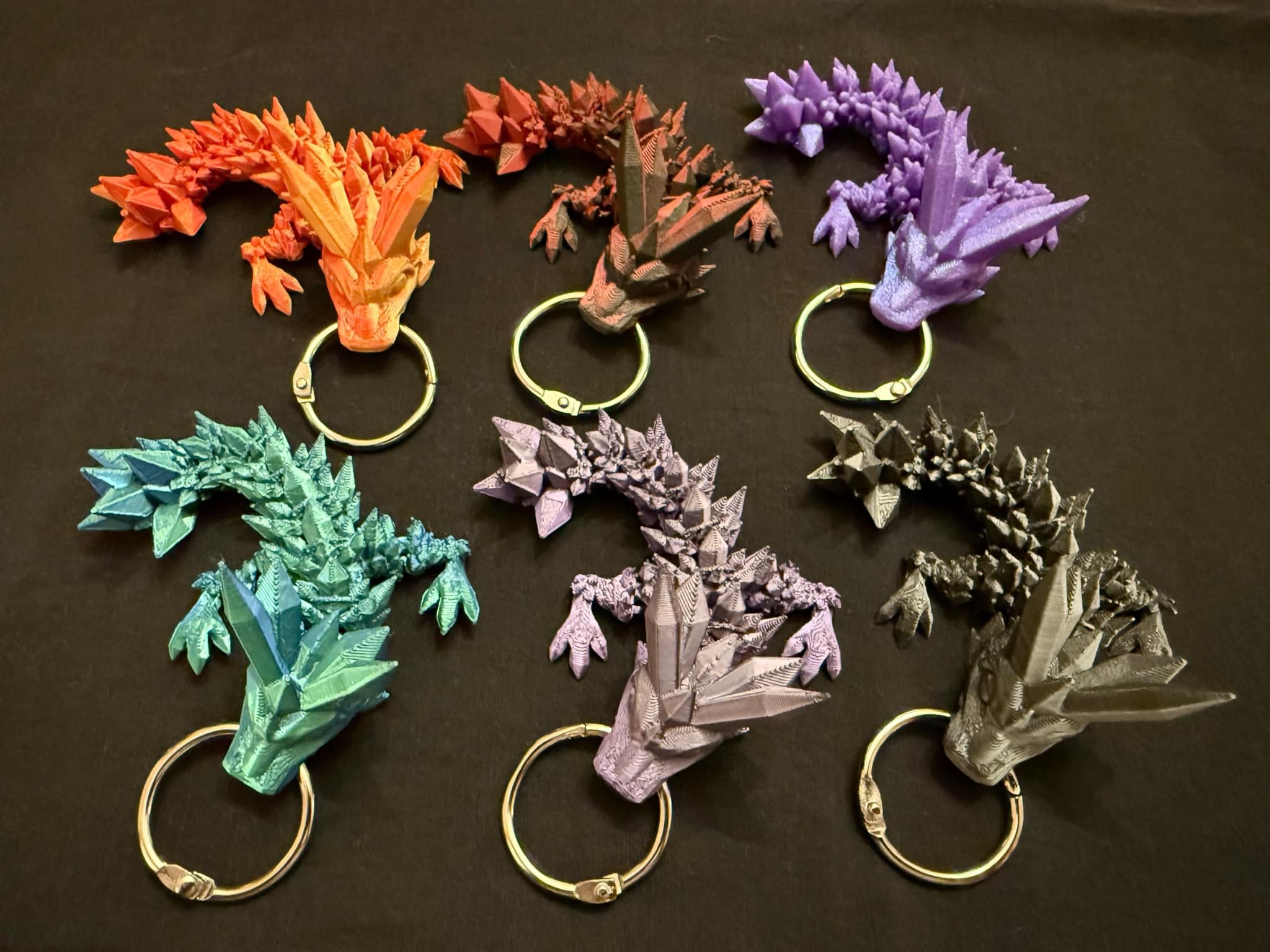 Crystal Dragon Keychain