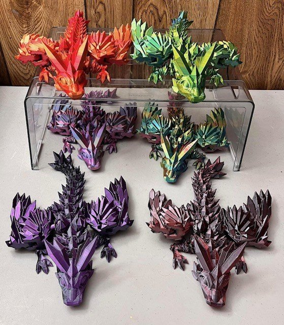 Large Crystal Winged Dragon