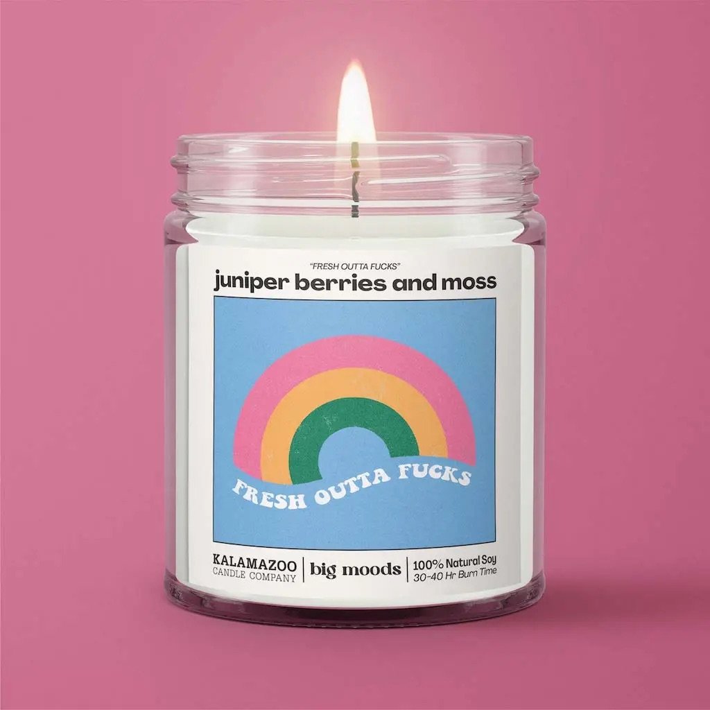 "Fresh Outta Fucks" Candle