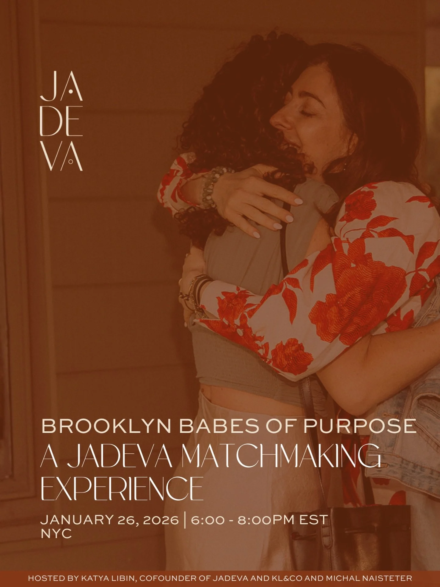 What if your next connection could unlock a client, a cofounder, or a breakthrough project in 60 minutes? It can.

Brooklyn Babes of Purpose is a JADEVA matchmaking experience engineered for impact, where your why meets the right who. January 26, 6:0