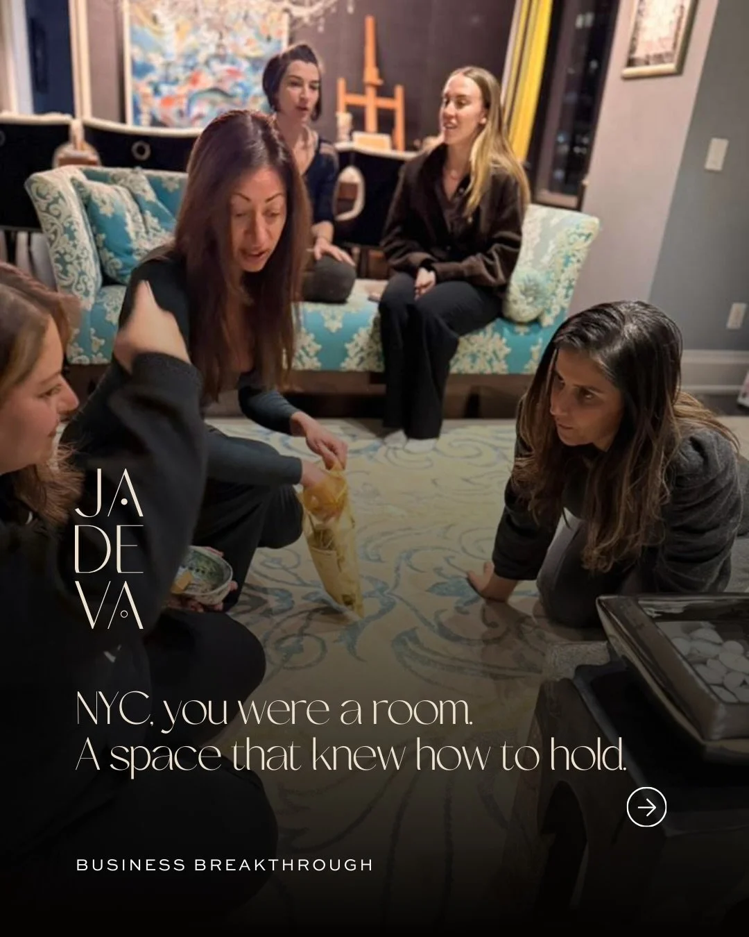 NYC&rsquo;s Business Breakthrough gathering opened with @maria_marshall_gg guiding us through sound, breath, and a chakra-opening meditation - and from there, the room did what it came to do: witness, refine, and support what&rsquo;s being built.

Ho