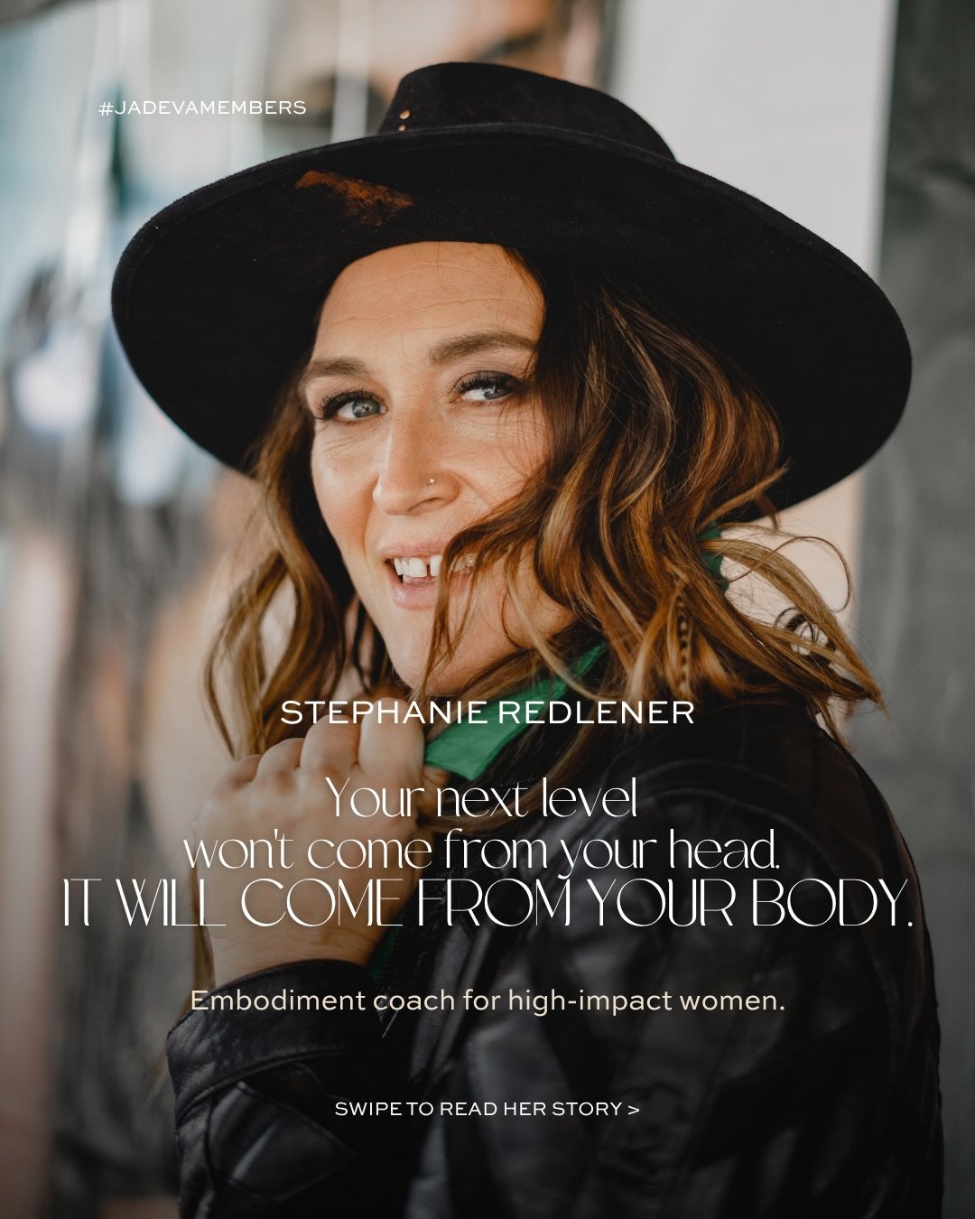 @stephanieredlener knows what it means to lead from the inside out.

With over two decades of experience, she works with high-impact women at the intersection of strategic leadership and the body, helping them access clarity, confidence, and authorit