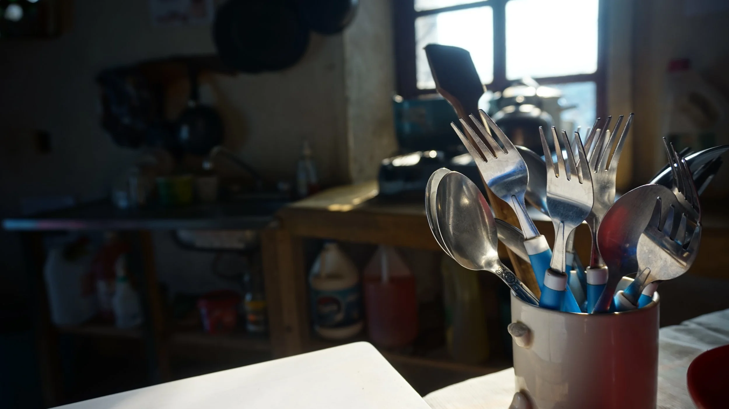 The shared kitchen