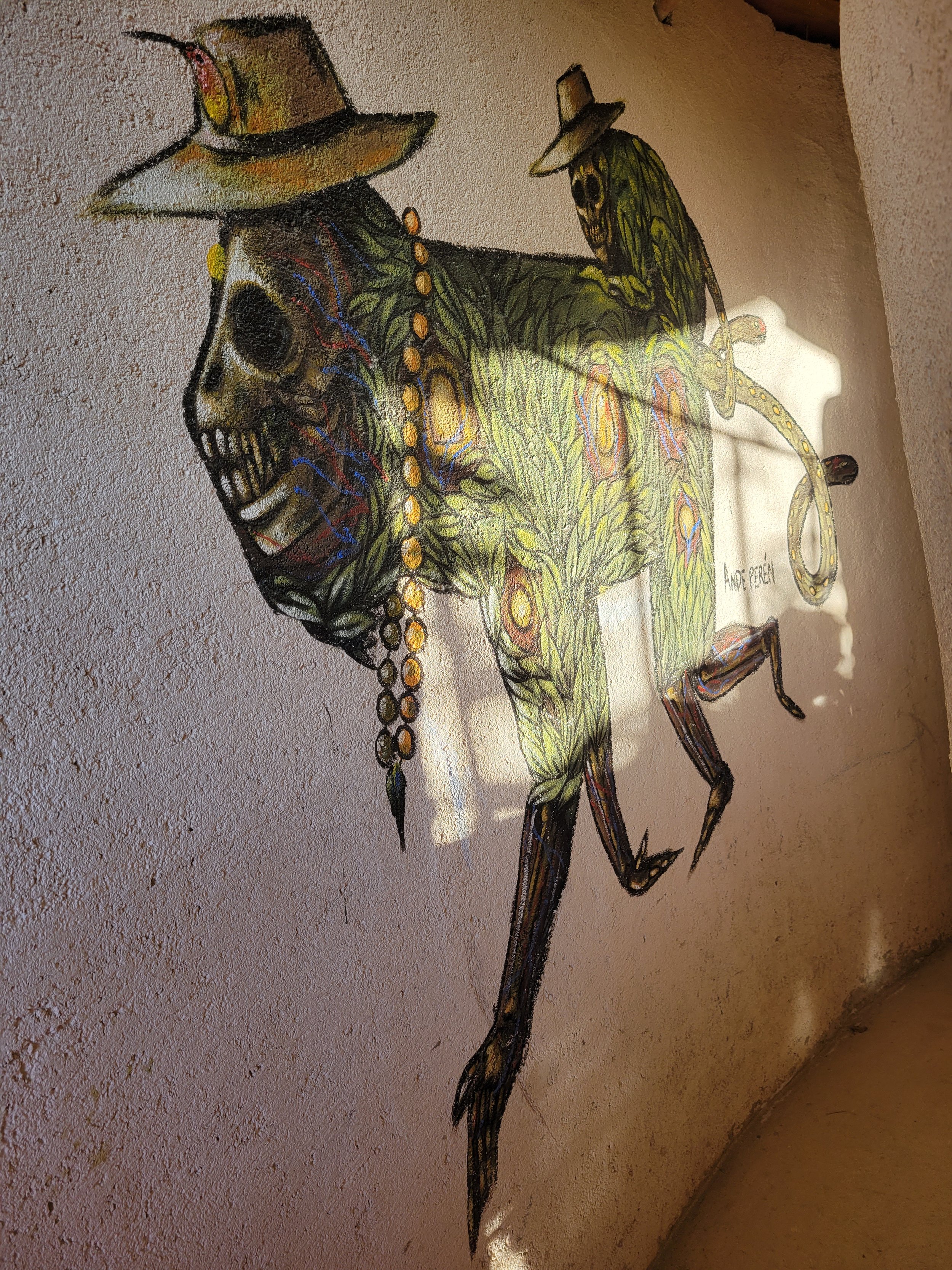 Wall art by local artist