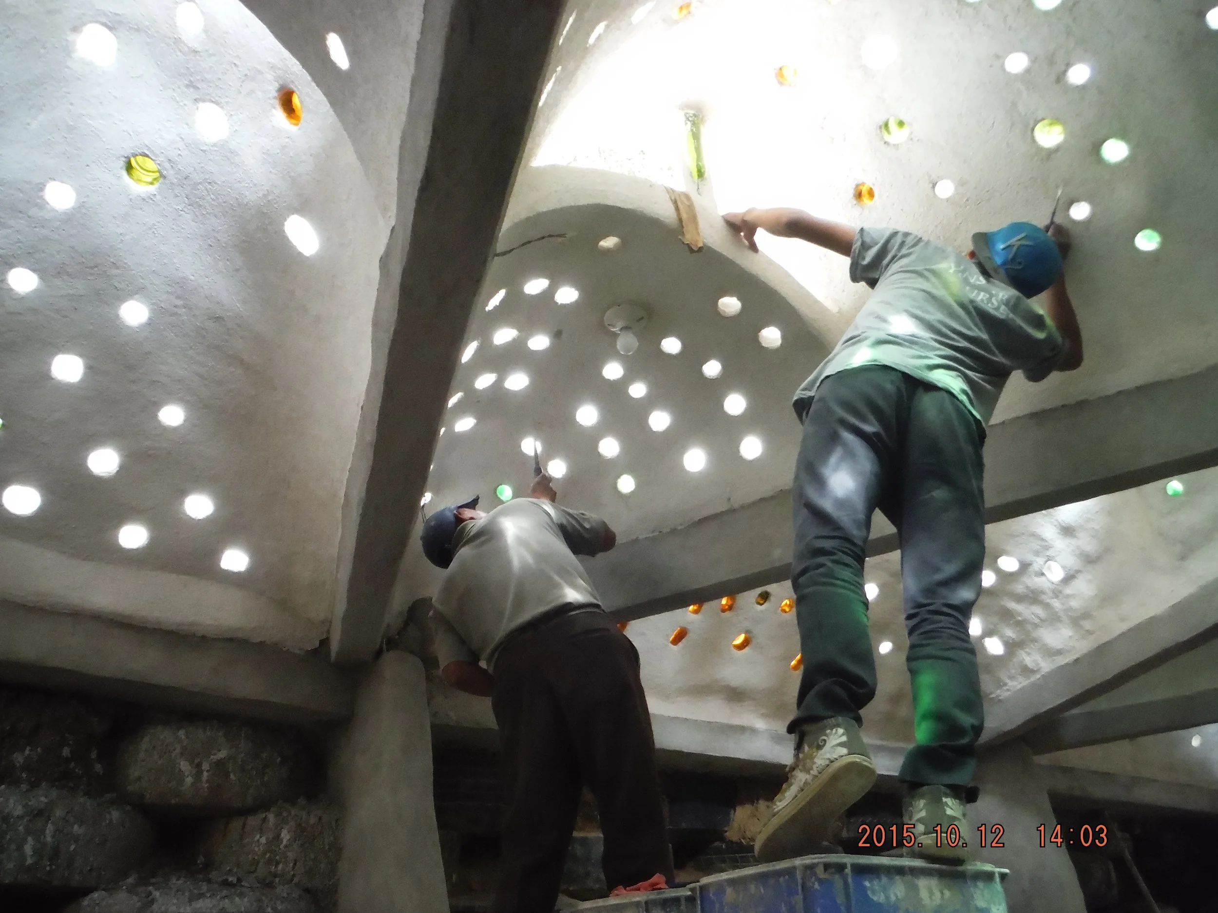 workers inside water harvesting corridor.JPG
