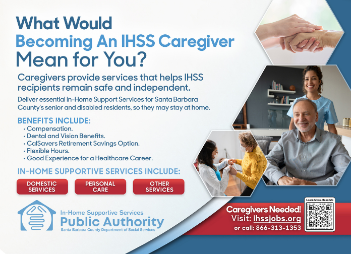What would becoming an IHSS caregiver mean for you flyer in English linked here