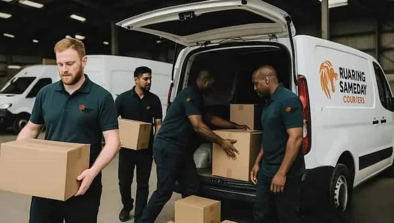 Wait and return courier service