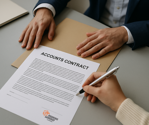 Account contracts courier service