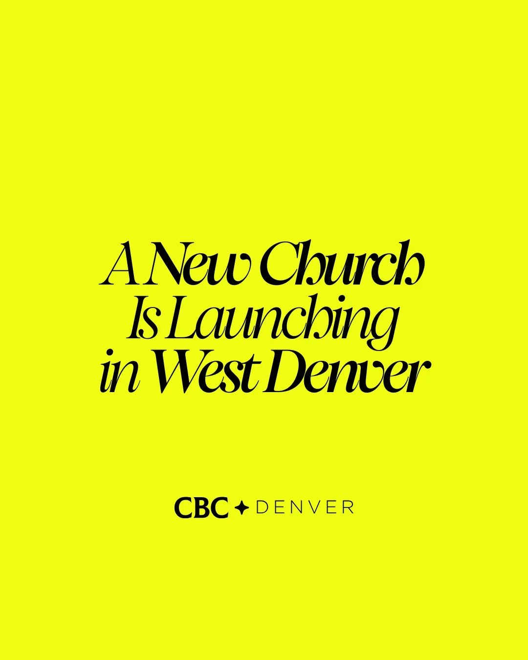 A New Church Is Launching 🚀 

This Sunday is the official launch of Community Bible Church Denver! Whether you are new to faith, reconnecting with church, or looking for a place to call home, we want to invite you to be a part of this. 

🗓️ SUNDAY,