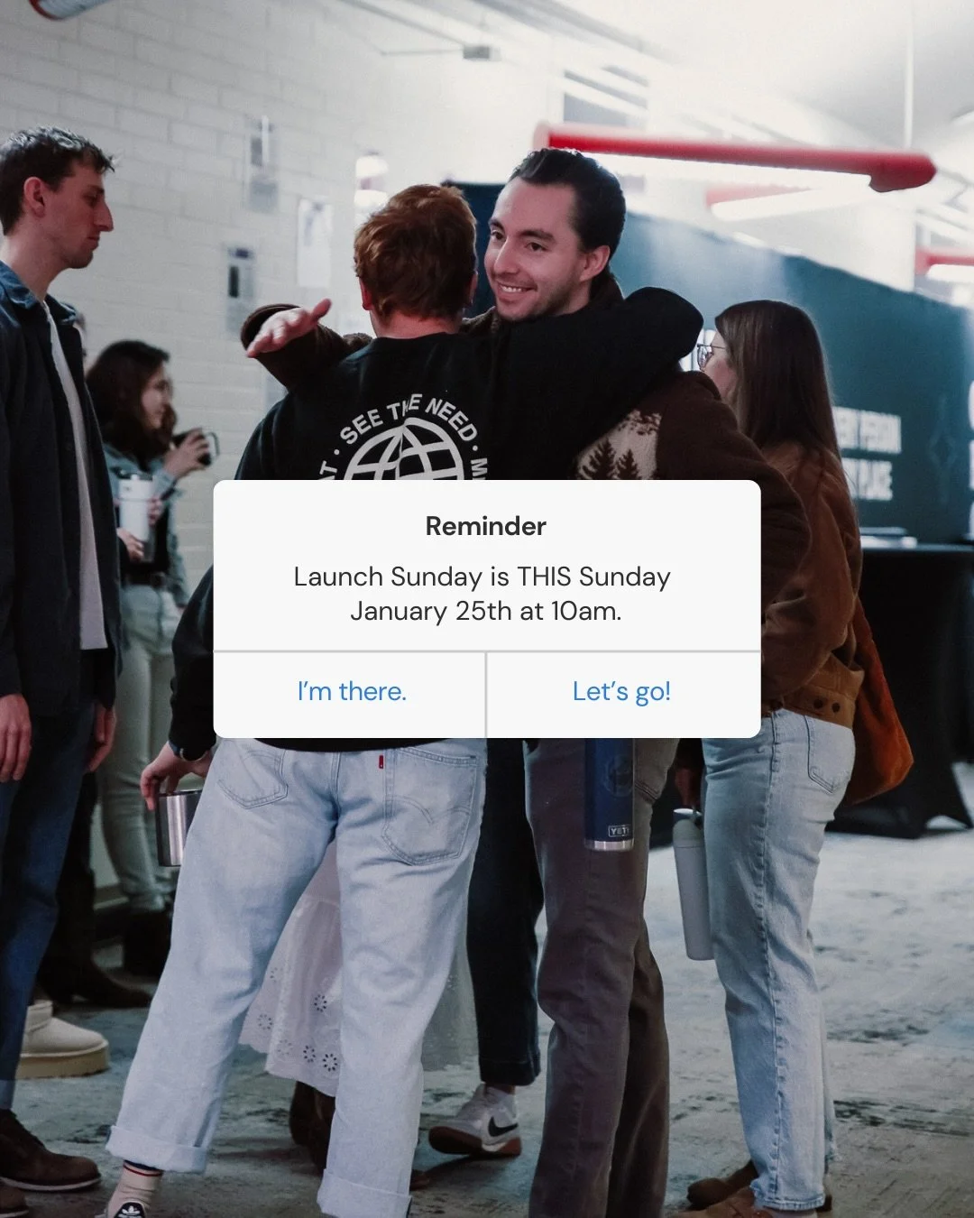 Reminder: this sunday matters.

Who are you bringing? 

🚀 LAUNCH SUNDAY
🗓️ JANUARY 25
⏰ 10:00 AM
📍 1255 S Wadsworth Blvd, Lakewood