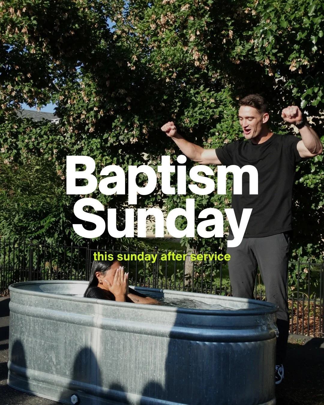 THIS SUNDAY
We can&rsquo;t wait to celebrate life change this upcoming weekend and our first Baptism Sunday at Alameda HS! If you have made a decision to follow Jesus but never been baptized, we invite you to register for baptism. 

REGISTER
See link