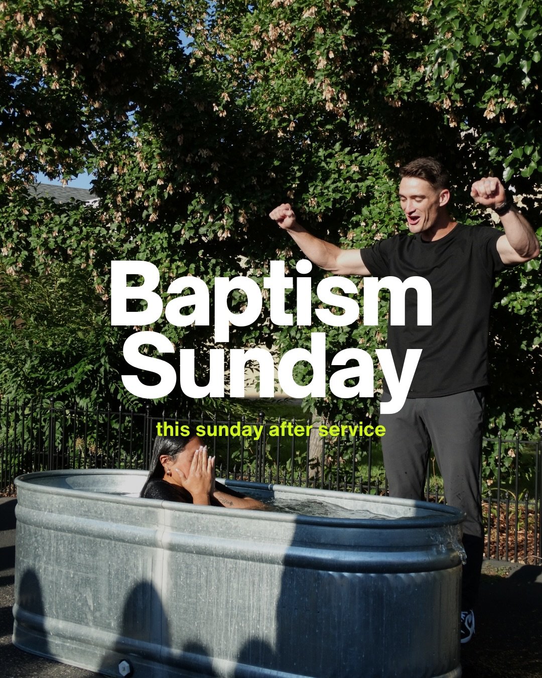 THIS SUNDAY
We can&rsquo;t wait to celebrate life change this upcoming weekend and our first Baptism Sunday at Alameda HS! If you have made a decision to follow Jesus but never been baptized, we invite you to register for baptism. 

REGISTER
See link