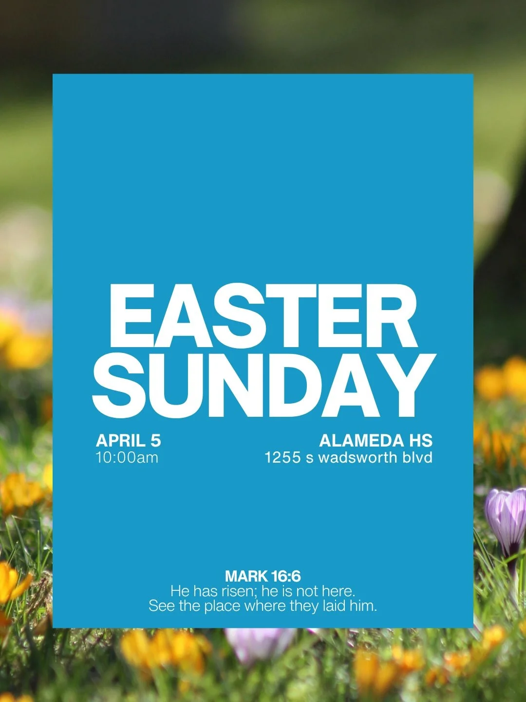 Here&rsquo;s everything you need to know for Easter Sunday! We can&rsquo;t wait to celebrate the hope of Jesus with you and whoever you bring with you!