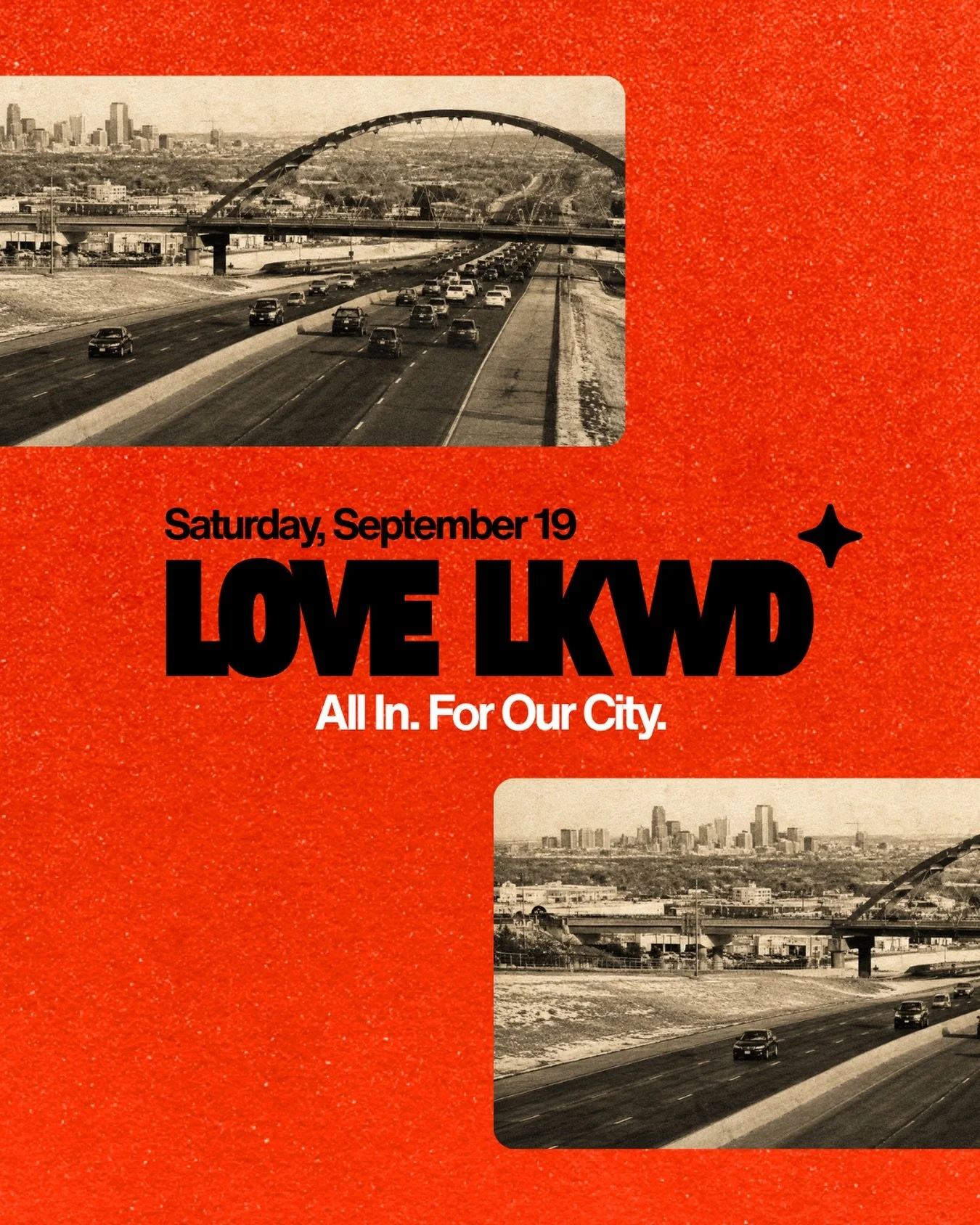 WE LOVE OUR CITY 🤟
This Saturday is one way we get to show that we are ALL-IN for our city. We will be serving two local elementary schools in our community through clean up and landscaping projects as a way to be the good news of Jesus. It&rsquo;s 
