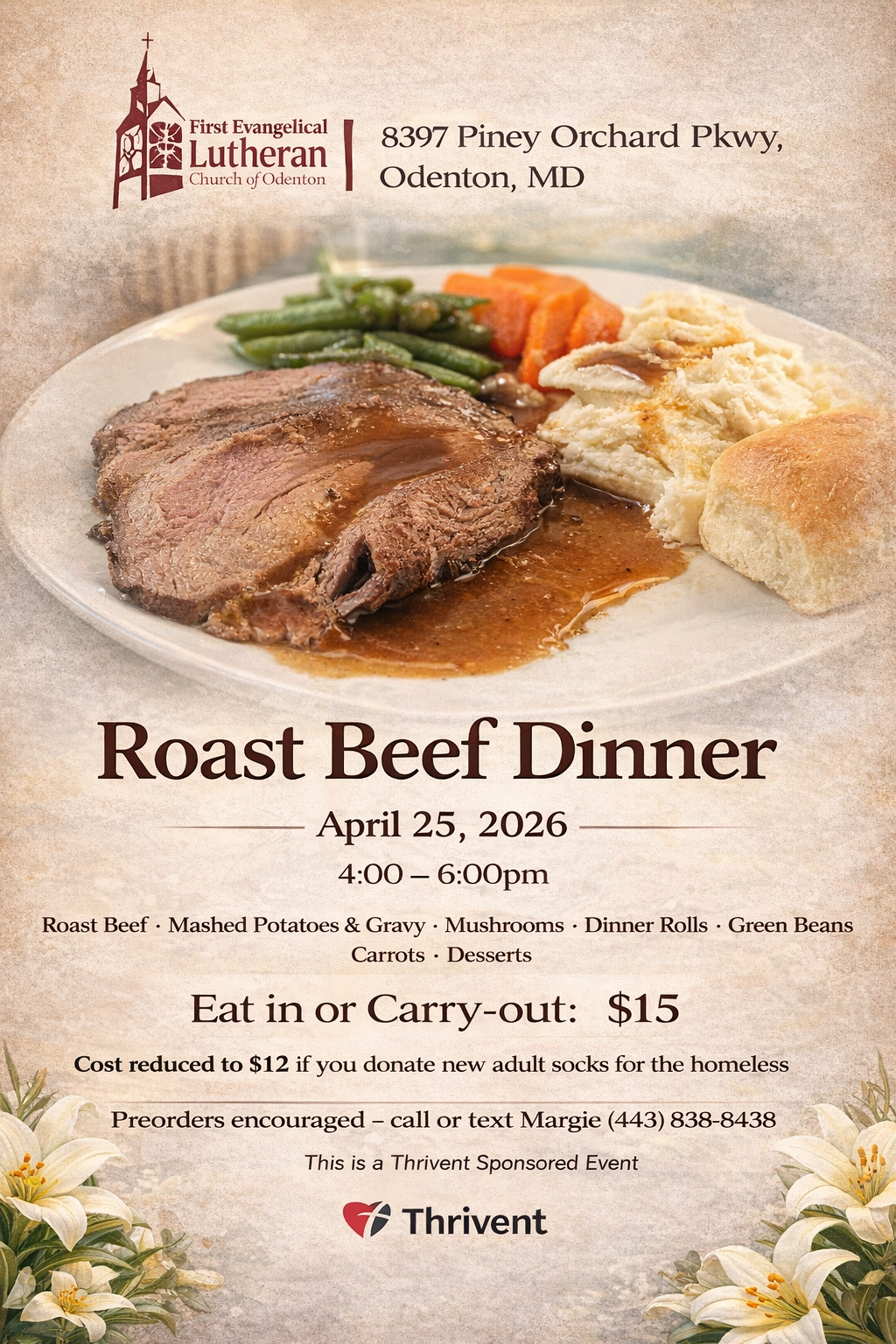 Roast Beef Charity Dinner 