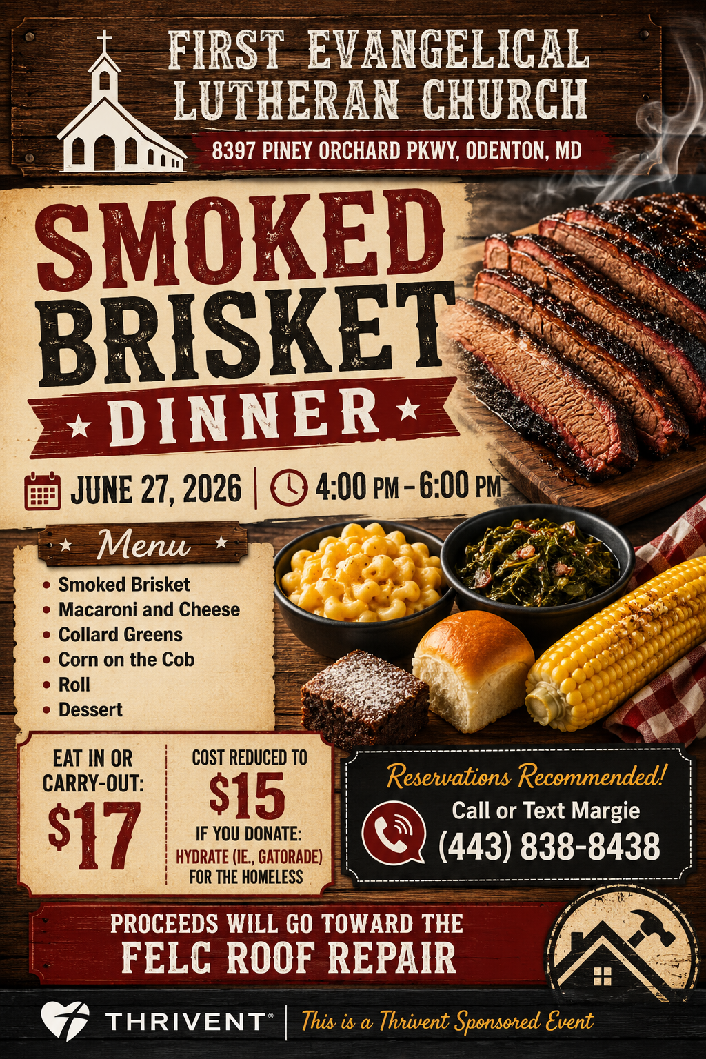 Brisket Charity Dinner 