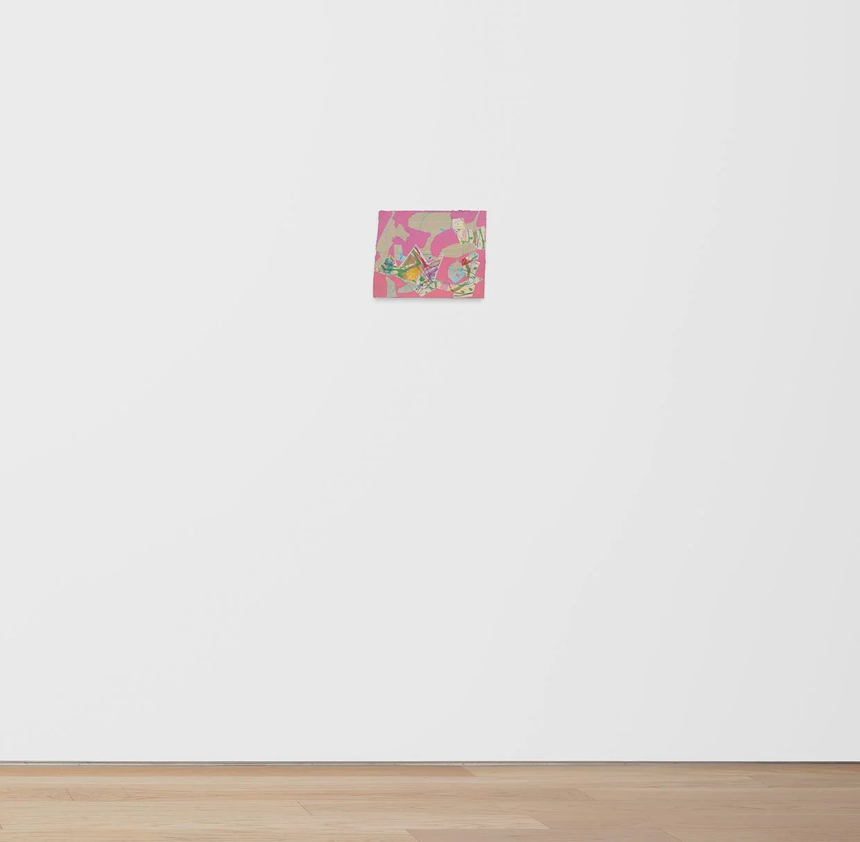 Labyrinth #19, Floor view, 2024, gouache, flashe, watercolor, and pencil 
on paper, 11 x 13 in