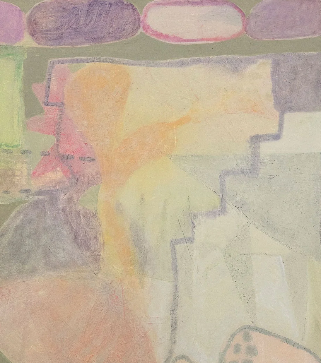 No Return, 2026, detail, oil on canvas, 
55 x 50 in