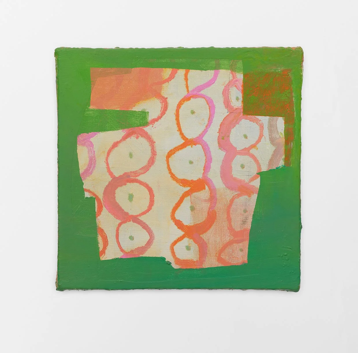 Away, 2018-26, oil on burlap on linen, 10 x 10 in.