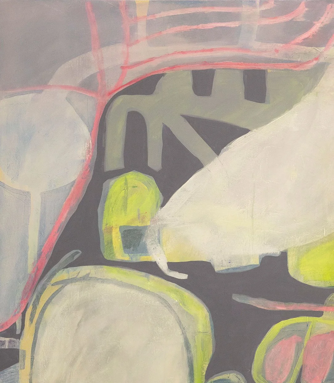 And Another Thing, 2026, detail, oil on canvas, 
90 x 80 in