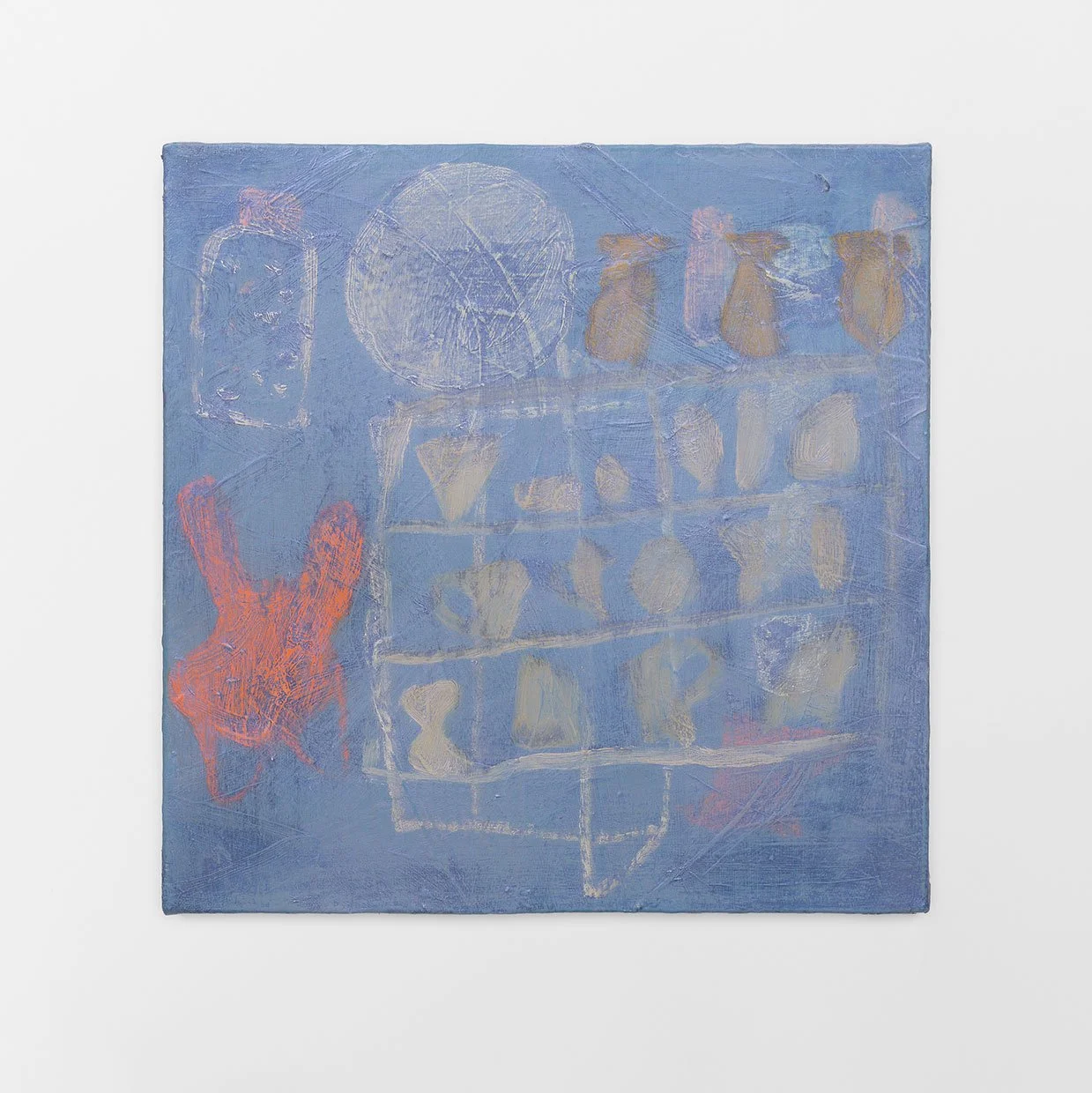 Still Friends, 2020-26, oil on canvas, 12 x 12 in.