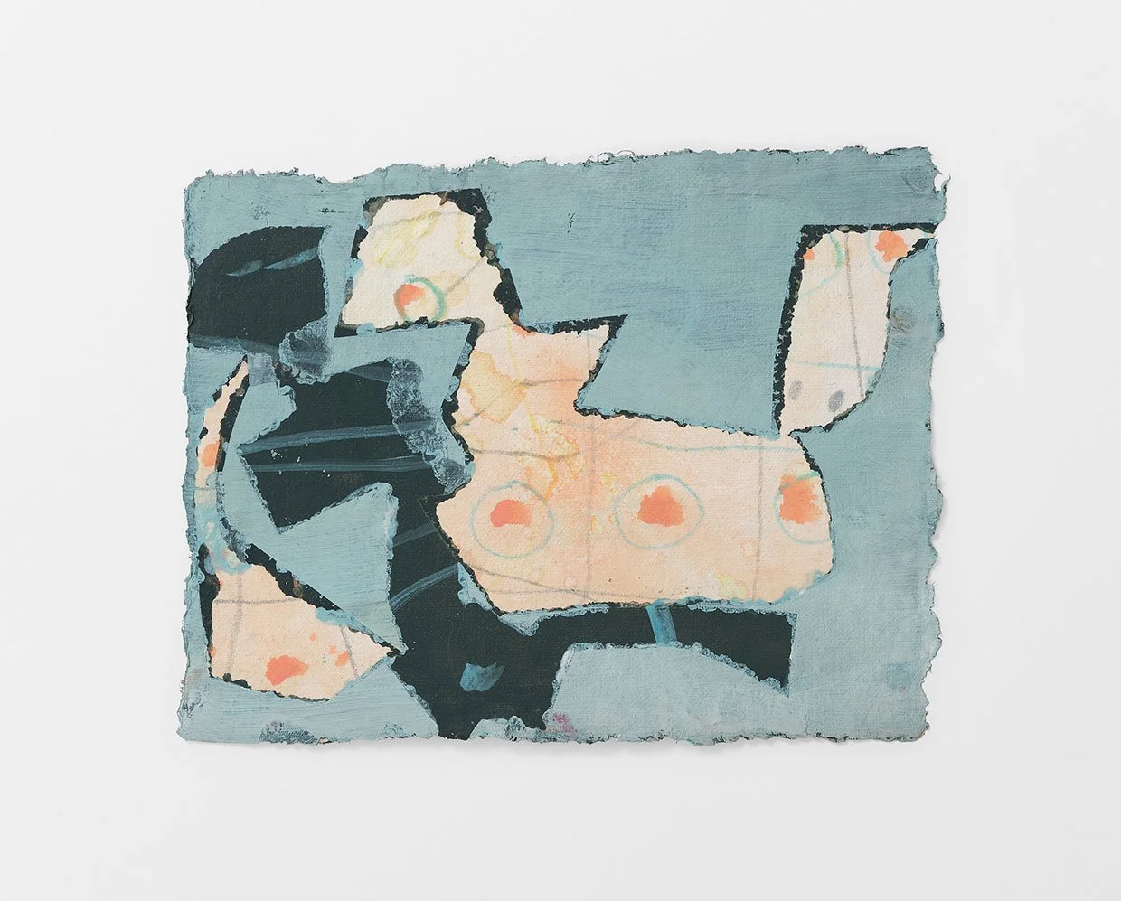#7 GreyB, 2024, acrylic, gouache, flashe, pencil on paper 7.5 x 10 in.