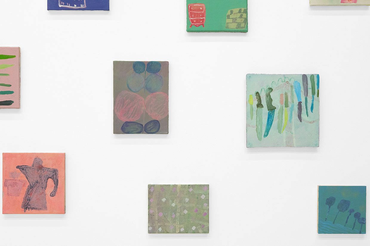 Installation view, 2026, oil on canvas, panel, various sizes