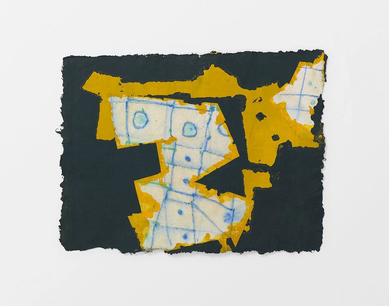 #2 YBlack, 2024, acrylic, gouache, flashe, pencil on paper 7.5 x 10 in. 