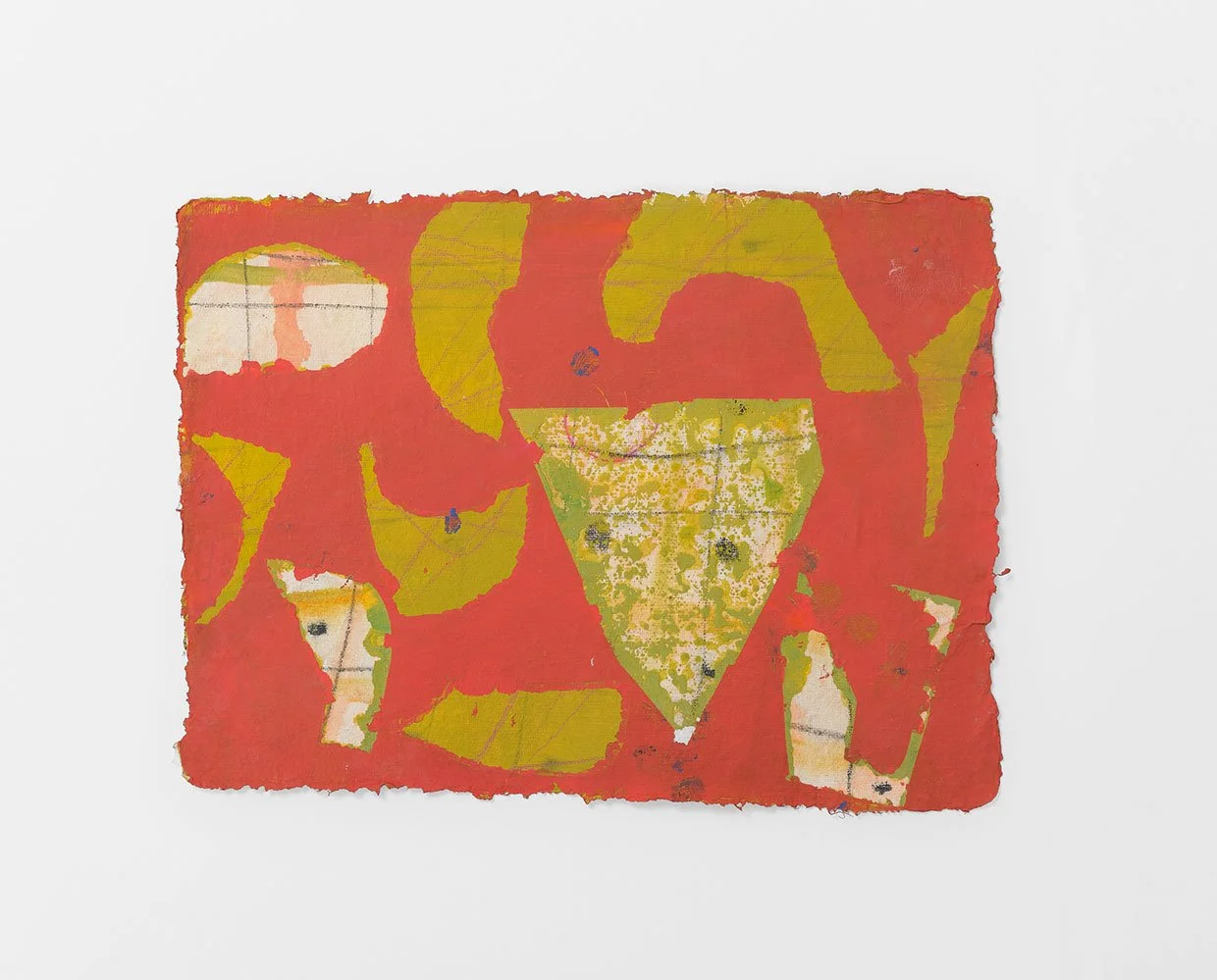 #3 Venetian, 2024, acrylic, gouache, flashe, pencil on paper 7.5 x 10 in. 