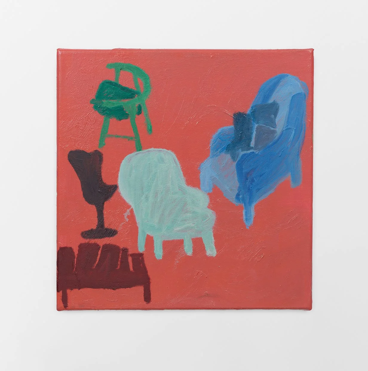 Holding, 2026, oil on linen, 12 x 12 in.