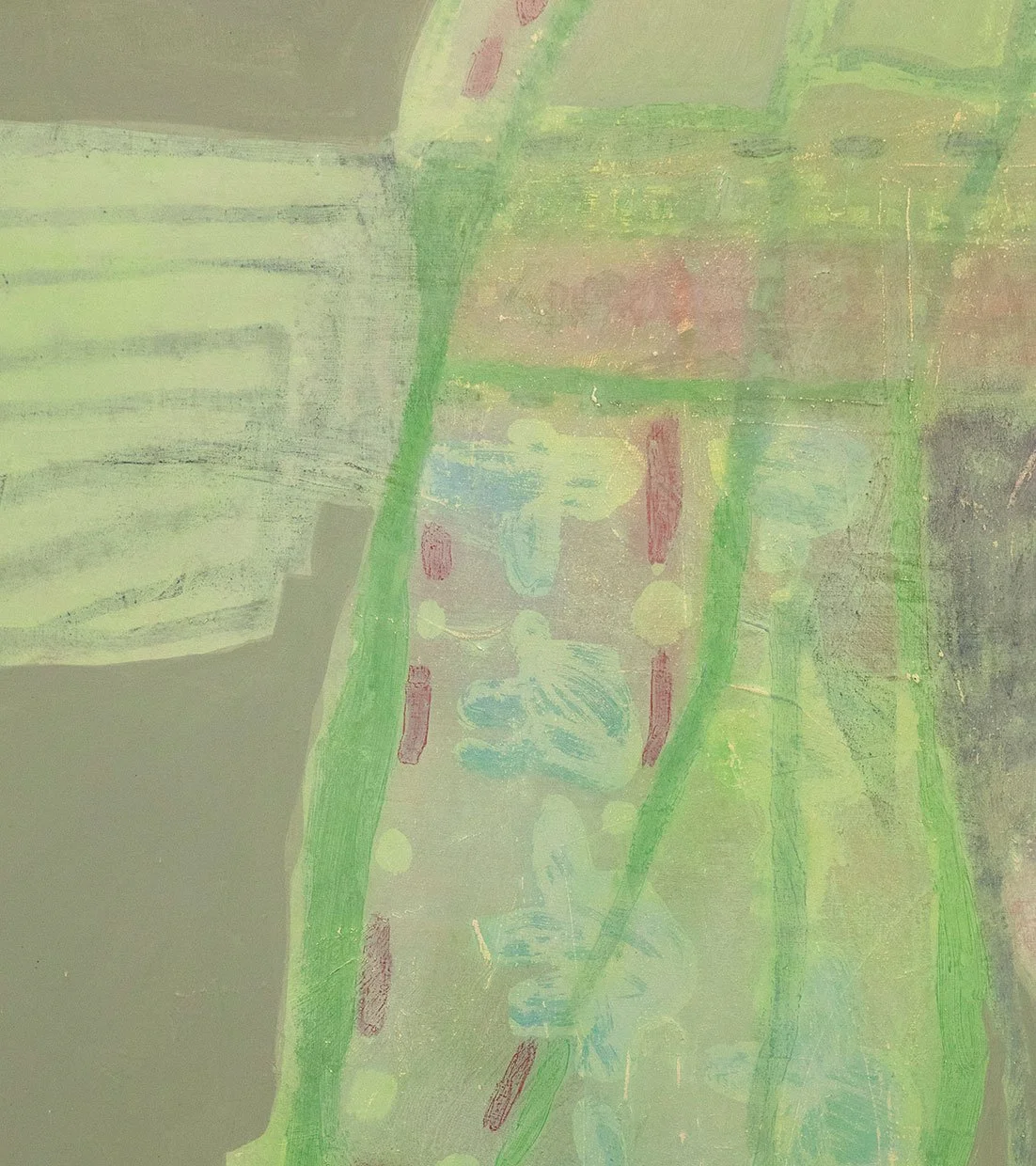 No Return, 2026, detail, oil on canvas, 
55 x 50 in