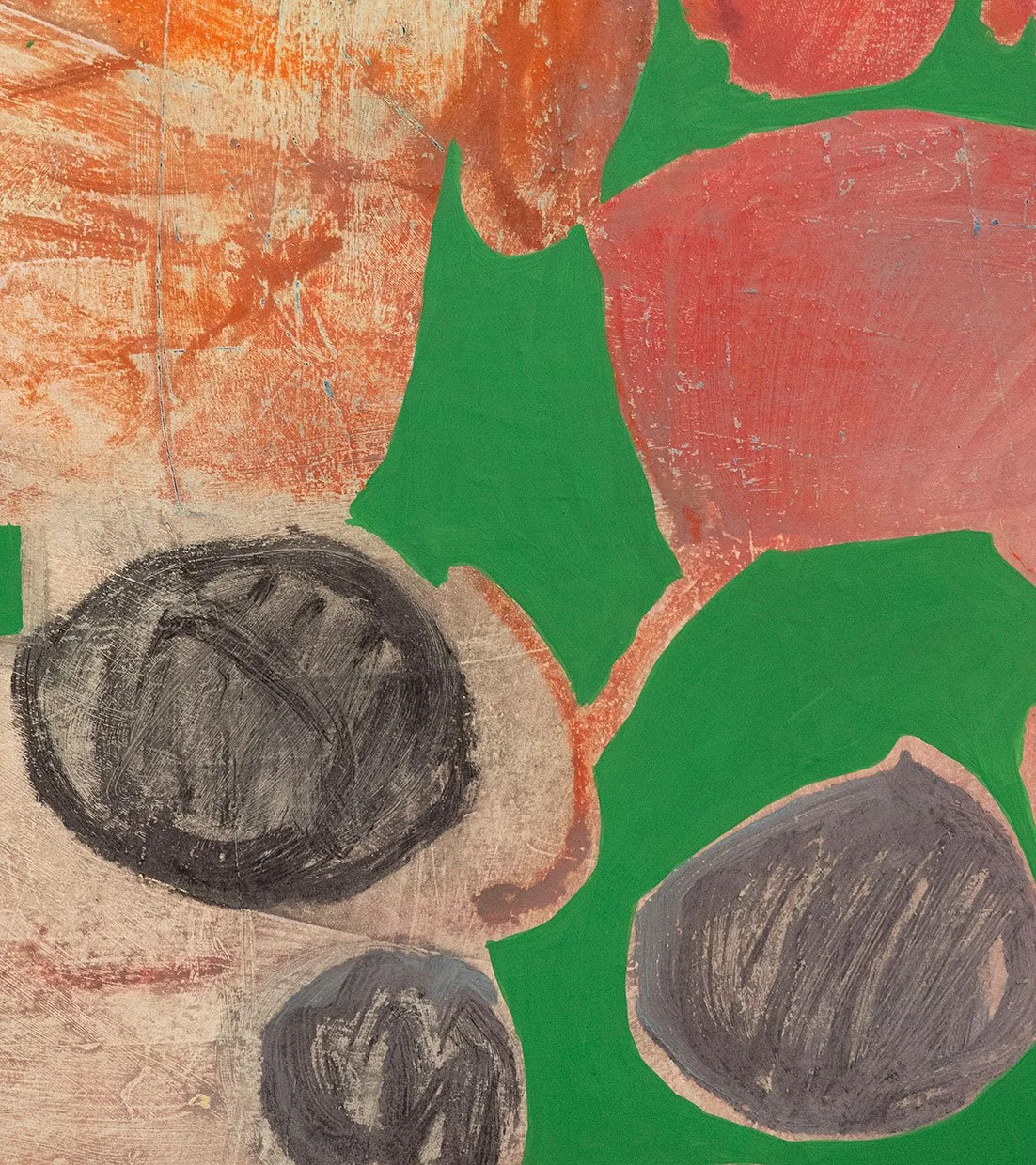 Absent Presence, 2026, detail, oil on canvas, 
50 x 45 in