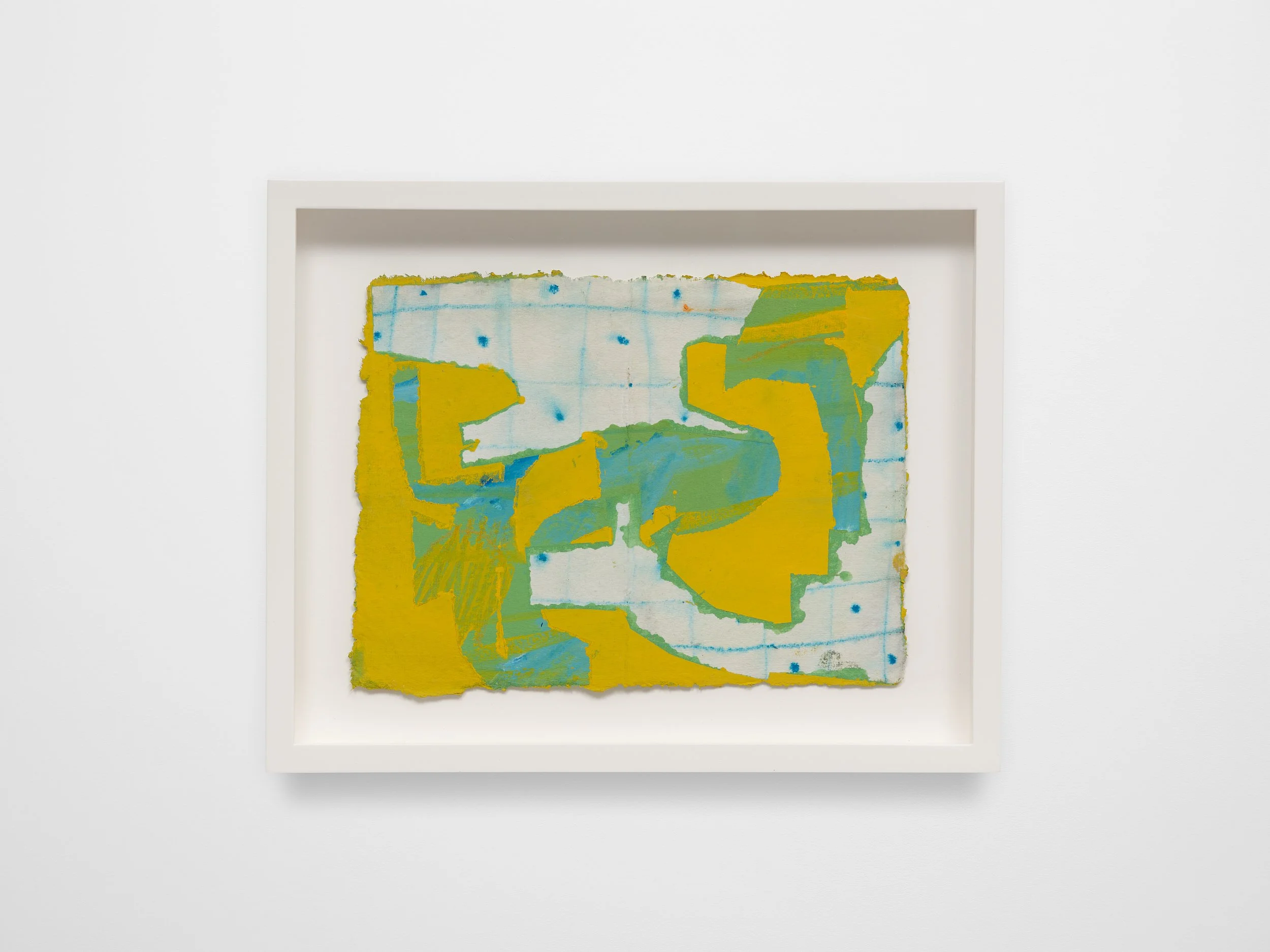 #12 Yellow, 2024, acrylic, gouache, flashe, pencil on paper 7.5 x 10 in.