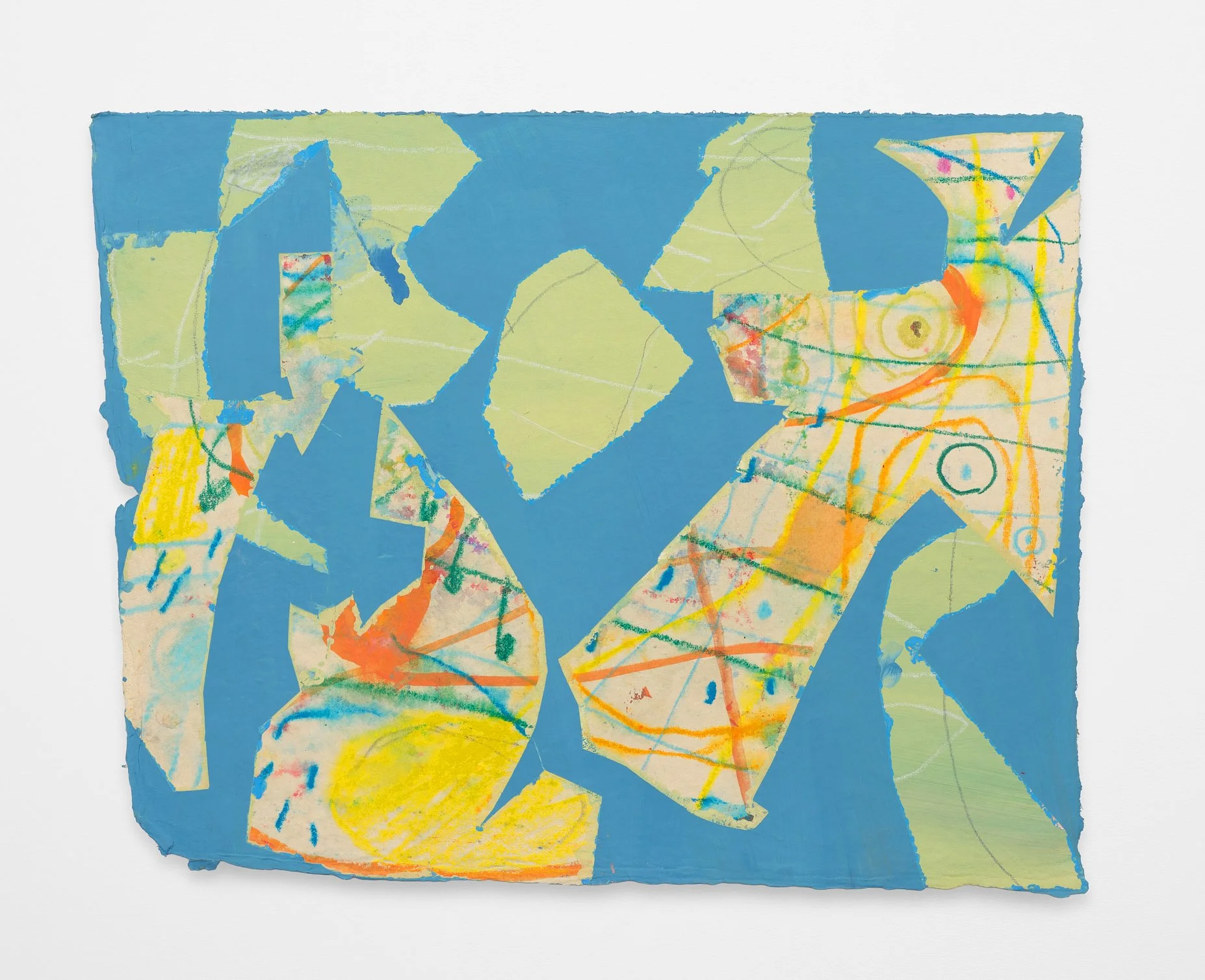 Labyrinth #26B, 2024, gouache, flashe, watercolor, and pencil on paper, 11 x 13 in.