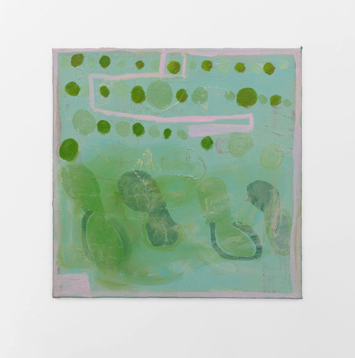 Double Play, 2017-26, oil on canvas, 9 x 12 in.