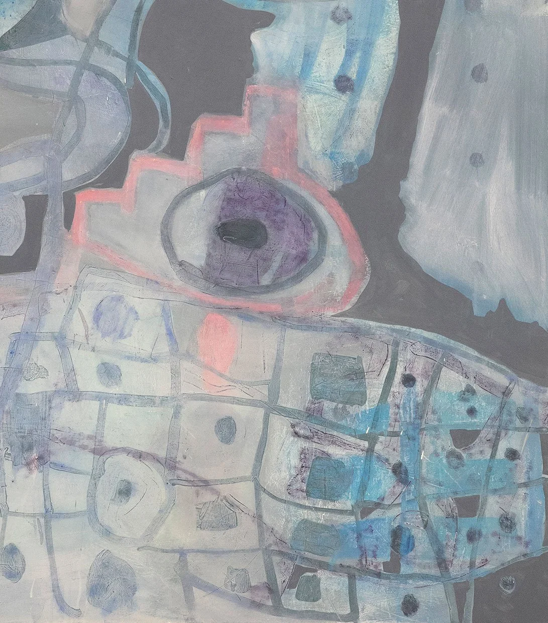 And Another Thing, 2026, detail, oil on canvas, 
90 x 80 in