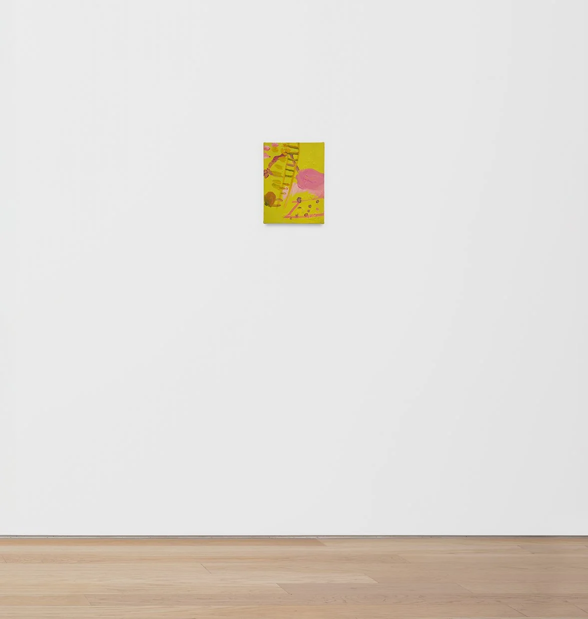 Petal, Floor view, 2019, oil on wood 
panel 16 x 12 in