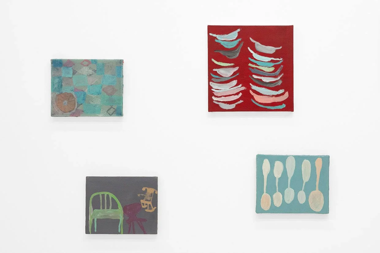 Installation view, 2026, oil on canvas, panel, various sizes