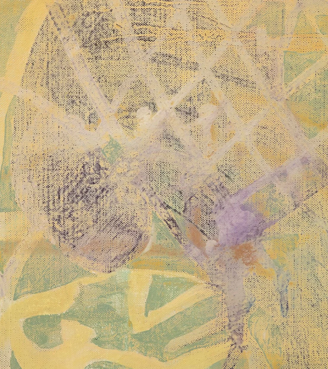 Citron, 2026, detail, oil on linen, 38 x 34 in
